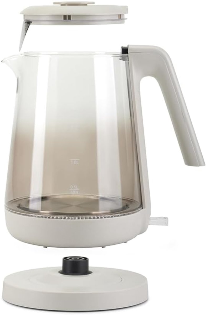 RUX® Waterkoker glas - Waterkoker - Grijs - 24cm x 17cm x 21cm