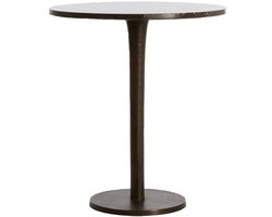 Light & Living Bijzettafel Pazo - Donkerbruin - Ø48cm - Modern