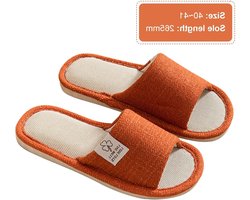 Comfortabele en ademende slippers voor heren en dames van katoen en linnen, wasbaar en antislip, ideaal voor thuis, hotel en spa in de lente en zomer