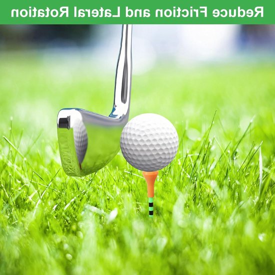 Kleurige Golf Tees van Plastic - Set van 50 Stuks voor Verbeterde Golfprestaties en Precisie van Merkloos — afbeelding 3