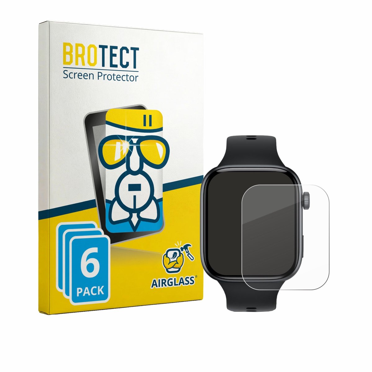 Screenprotector 6 Stuks voor Honor Watch X5i Beschermglas transparant