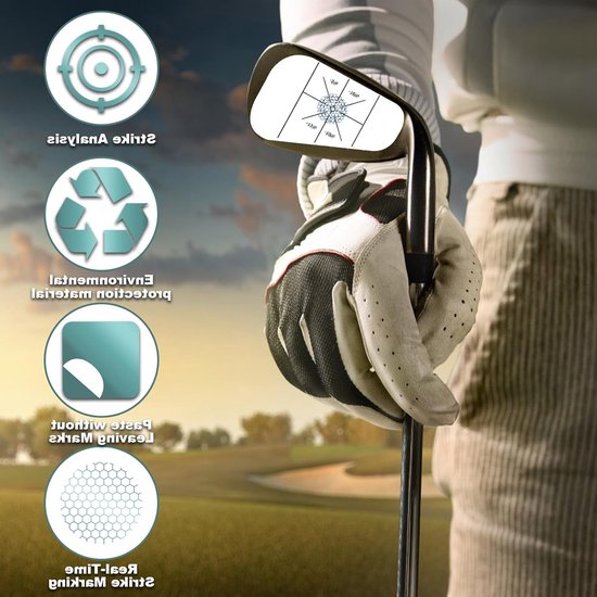 300 Stuks Golf Trainingslabels voor Nauwkeurigheid, Afstand en Zoet Punt Analyse, Verbeter je Spel met Stickers — afbeelding 3