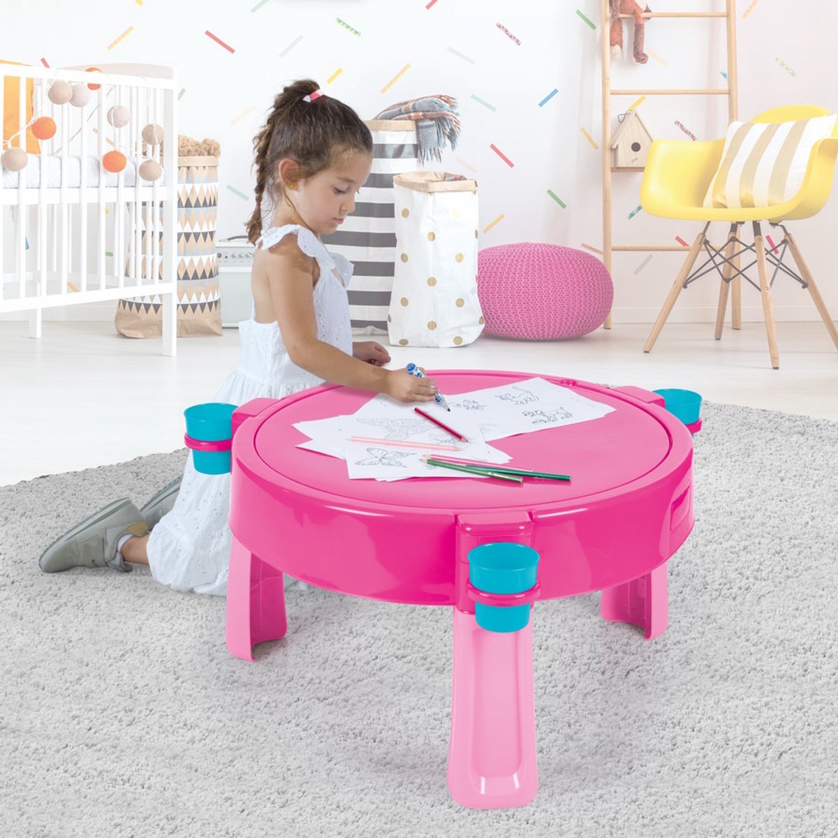 Dolu 2 in 1 Watertafel & Zandtafel - Unicorn - Meisjes Speelgoed - Waterbaan - Buiten & Binnen — afbeelding 4