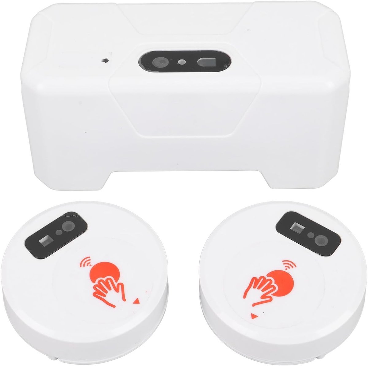 Contactloze Toiletfleser met 2 Sensoren, Handsfree Infrared Sensor voor Thuisgebruik, Automatische Spoelmachine voor Toiletten