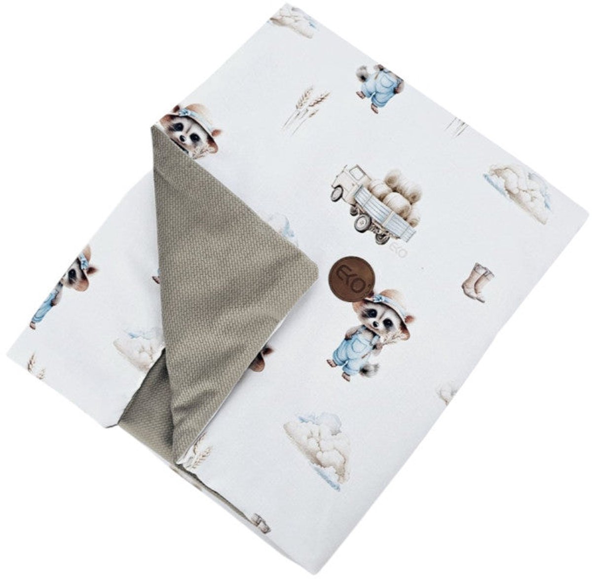 Educational blanket mat with lining VELVET FARMER