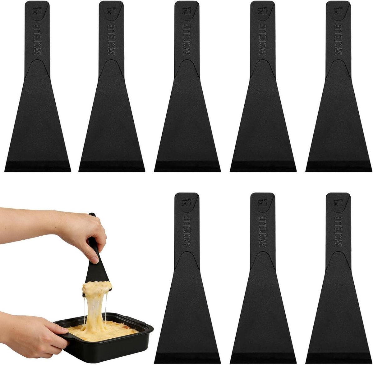Set van Raclette Spatels met Antiaanbaklaag voor Kaas, Gourmet Planken en Fondue Gereedschap