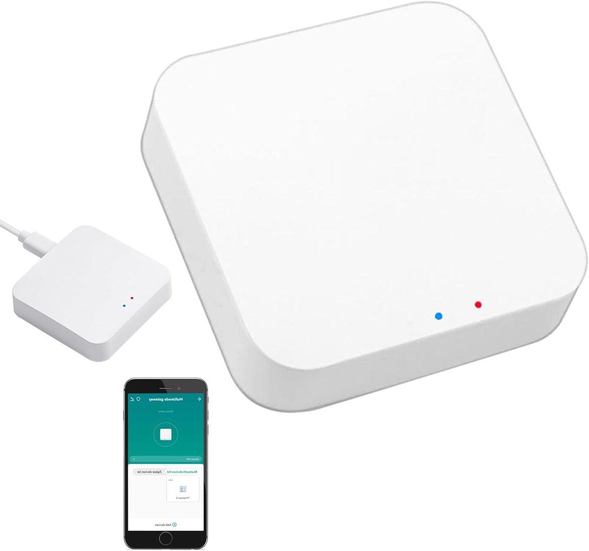 Multi-Mode Smart Home Gateway met ZigBee 3.0, Bluetooth en Mesh Hub voor App Controle en Stemcommando's via Alexa en Google Home