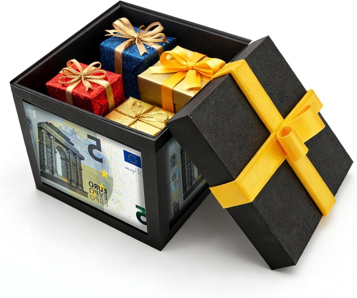 Nerveuze geschenkdoos met 3D-bedrukking, unieke kerstcadeau en verrassingsdoos voor elke gelegenheid