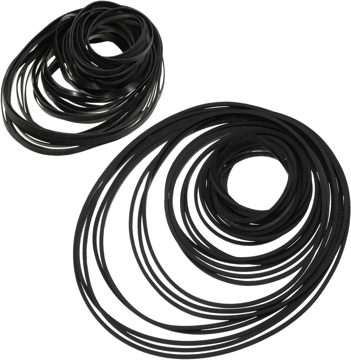 100 Stuks Vierkante Rubber Straps voor Cassette Recorders en Tape Apparaten - Ideaal voor 40-135mm Cassettebanden, Vervangingsriemen en Accessoires