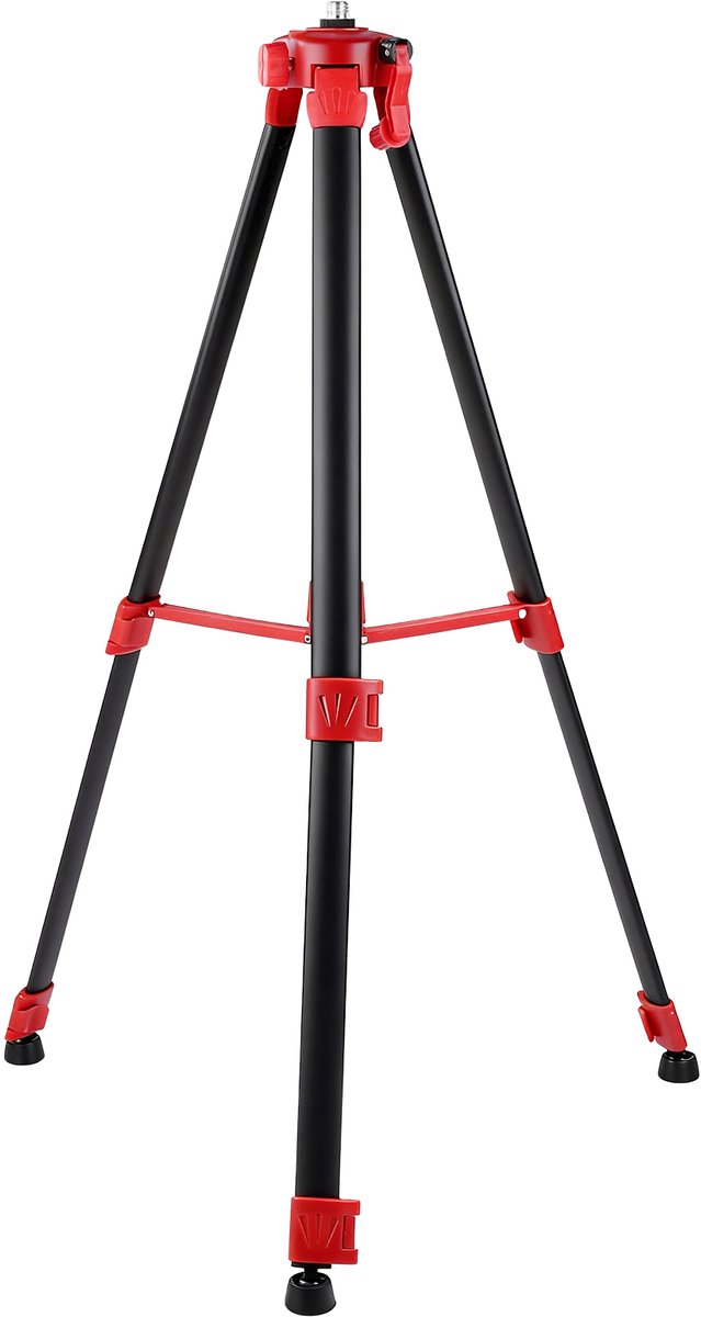 Statief Kruislijnlaser 150cm - 4D Kruislijnlaser Statief Inclusief Opbergtas - 5/8 Inch Schroefdraad - Lijnlaser Statief - 150KG Draagvermogen - Statief Voor Kruislijnlasers - Waterpas Statief voor Meterhouder