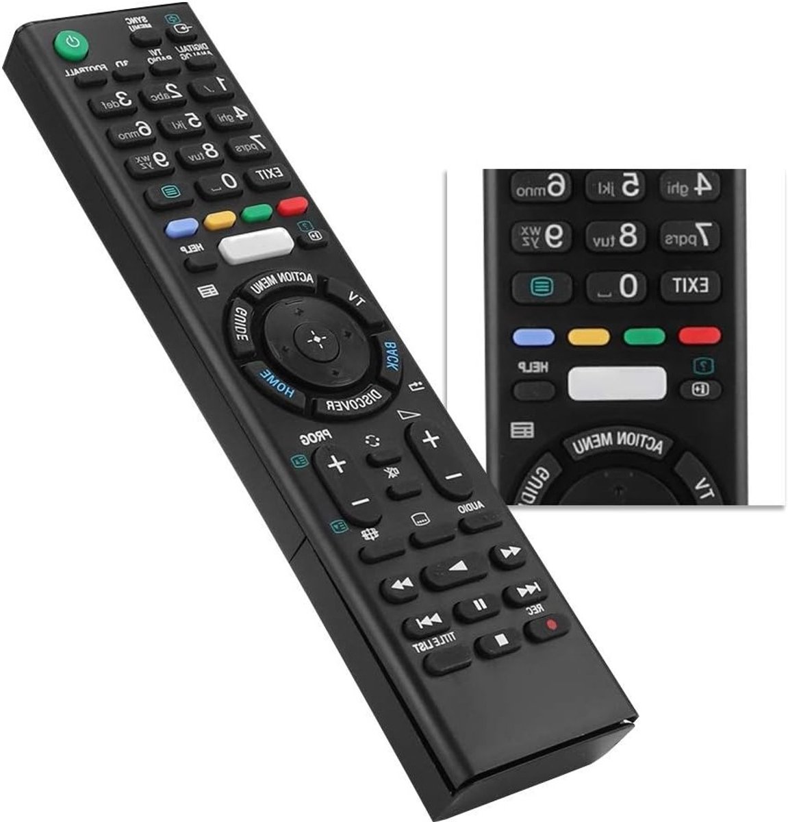 Vervangende universele afstandsbediening voor diverse TV-modellen, compatibel met RM-EA002, RM-881 en meer, eenvoudig in gebruik en veelzijdig