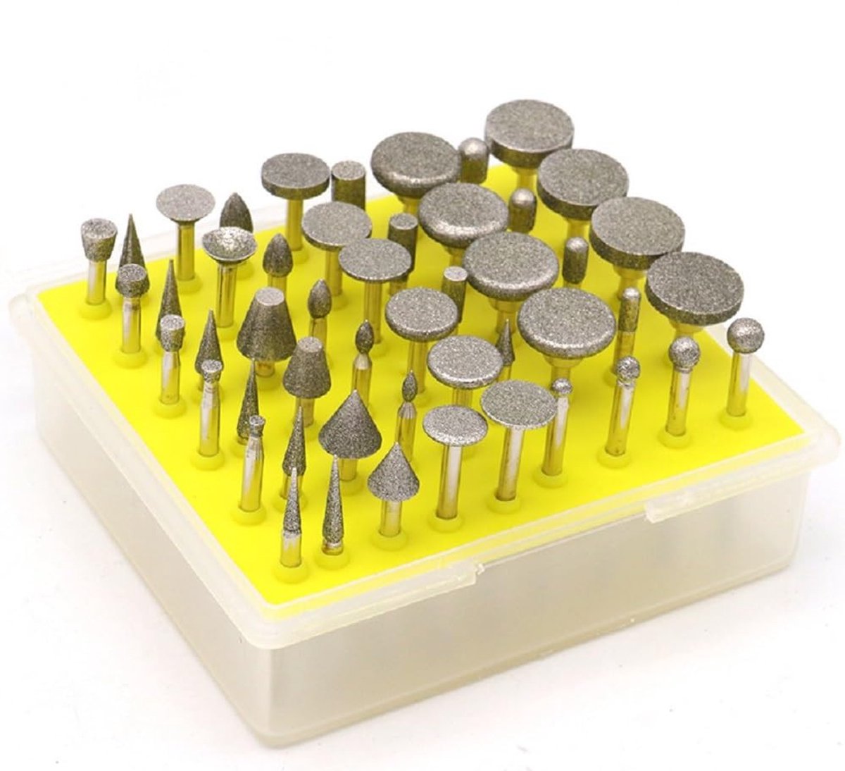 Hoge kwaliteit slijp- en freespennen set van 50 stuks voor glas, edelstenen en metaalbewerking, 1/8 inch rotatie accessoires