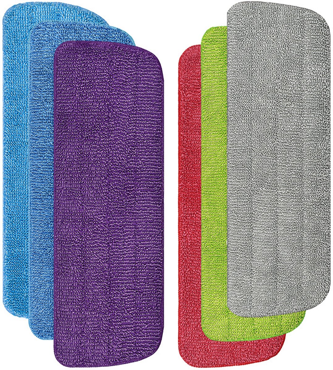 Handvrije Spray Mop met Microvezeldoek Set van Zes Droog en Nat Gebruik Hoge Kwaliteit en Betaalbaarheid Microvezeldoek voor Efficiënte Reiniging