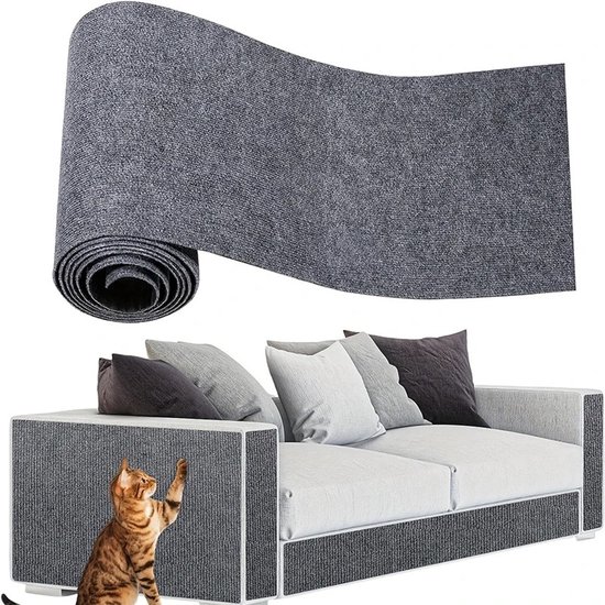 30x100cm Griffoir auto-adhésif pour chats, protection de canapé, tapis à griffer pour chats, protection pour chats, à découper sur mesure, tapis à griffer DIY pour chats