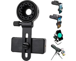 Telescoop Telefoon Adapter, Unviersal Mobiele Telefoon Mount Compatibele Verrekijker, Monoculair, Microscoop, Spotting Scope, Telescoop, Smartphone Houder Clip Beugel past bijna van Mobiele