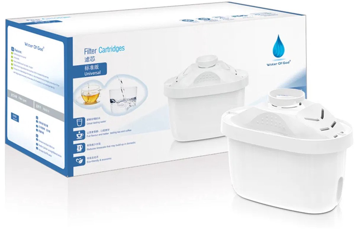 Waterfilter Kannen Filterpatronen – 6 Stuks – Actieve Kool & Ionenhars – Tot 100L Filtercapaciteit