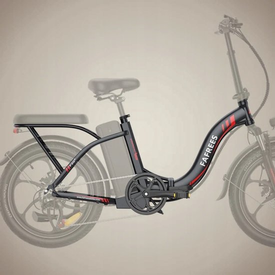 Fafrees F20+ Elektrische Fiets - 250W Motor - 36V 20Ah Accu - 20x3" Banden - 90km Bereik - 25 km/u Snelheid - Rood van FAFREES — afbeelding 3