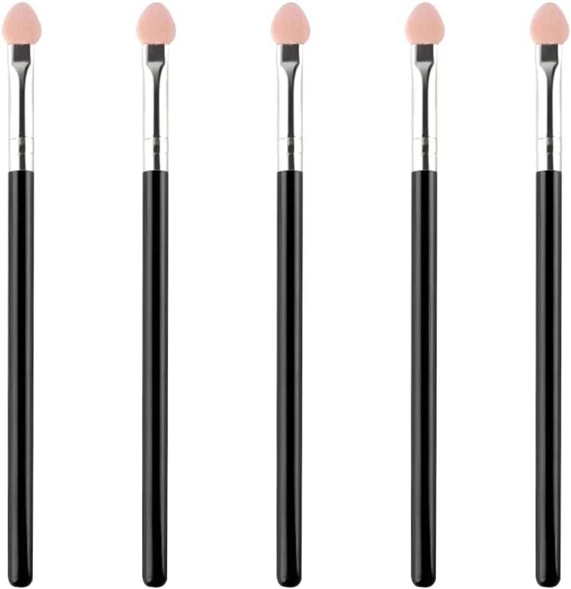 Set van 5 Oogschaduwkwasten, Dubbelzijdige Applicators en Sponskwasten voor Perfecte Oogmake-up en Professionele Make-up Tools
