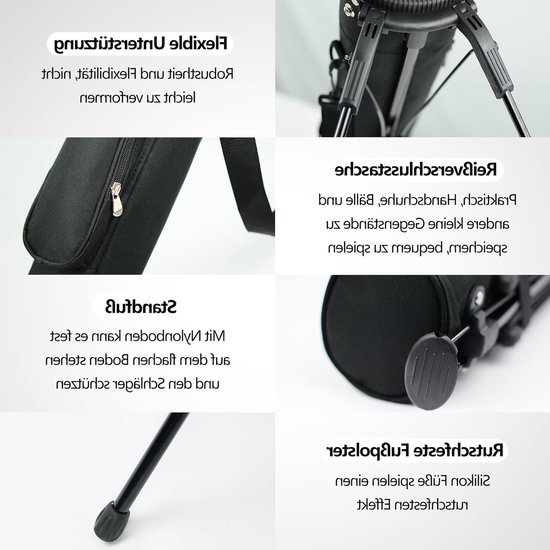 Kleine golf tas met racketvak, lichtgewicht ontwerp, lage zwaartepunt, ruime opslagcapaciteit en cilindervormige vormgeving voor optimale functionaliteit. — afbeelding 3