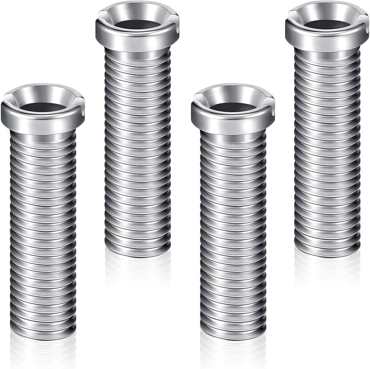 RVS Spoelbakmandje Schroef 45mm - 4 Stuks - Accessoires voor Spoelbak - Keuken Spoelbak Pluggen - Vervanging voor Spoelbakken met Zeefmandje