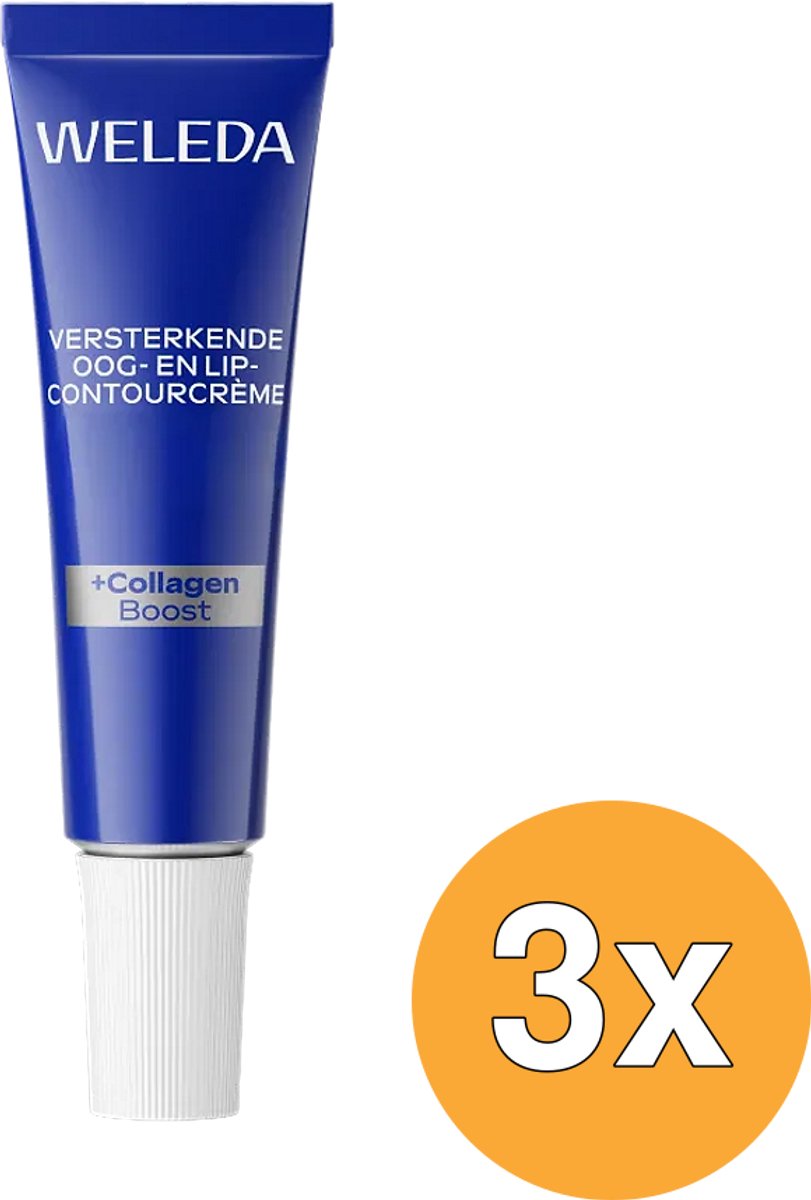 3x WELEDA Blauwe gentaan & edelweiss oog en lipcontourcreme (10 ml)