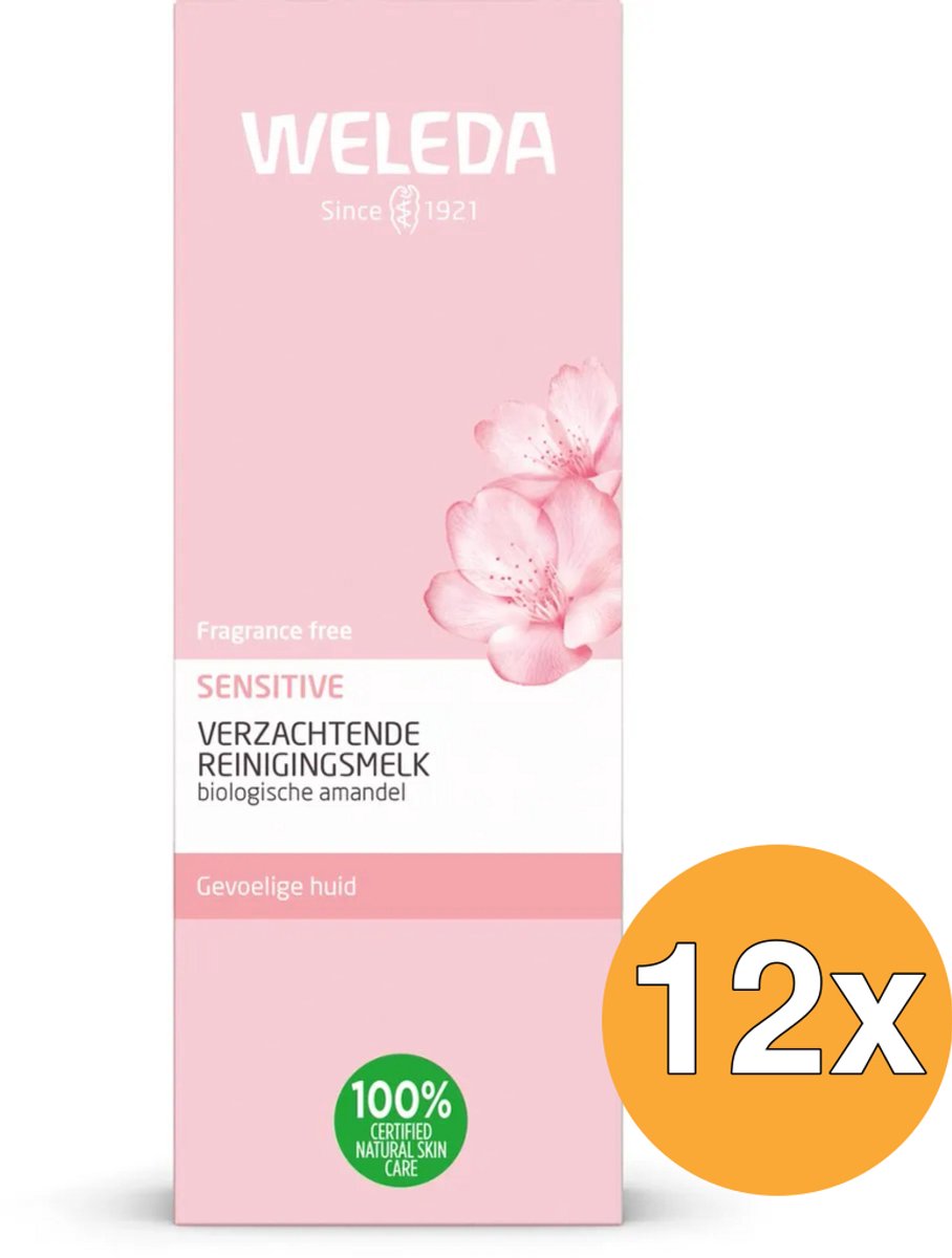 12x Weleda Sensitive Verzachtende Reinigingsmelk (75 ml)