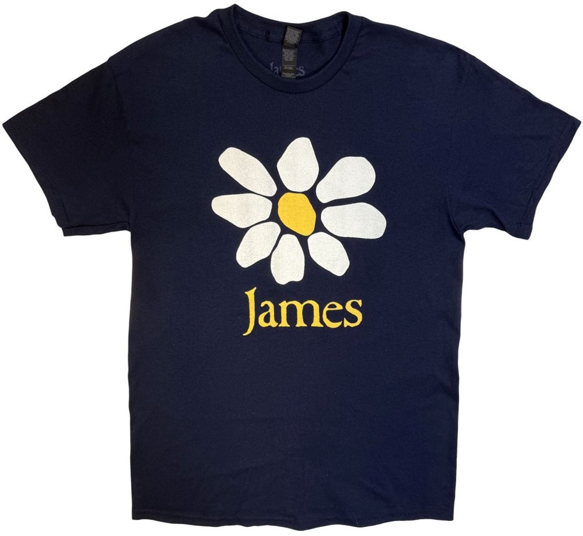 James - Daisy Logo Heren Tshirt - S - Donkerblauw