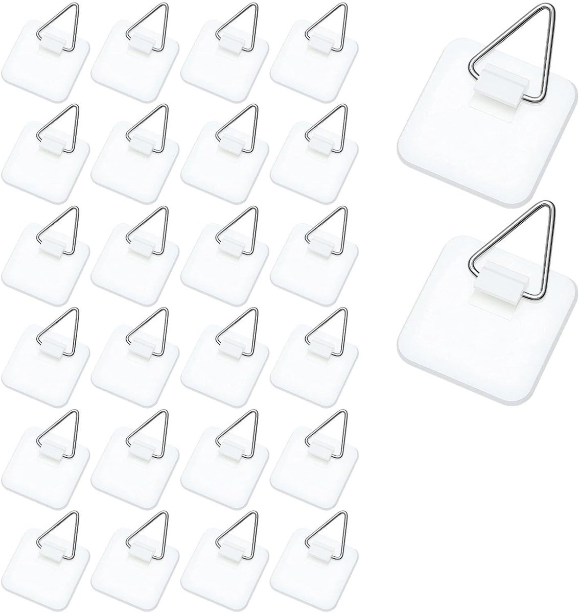 Set van 26 Zelfklevende Foto Hangers van 3cm, Onzichtbare Plastic Kaders voor Muurdecoratie, Ideaal voor Foto's en Kunstwerken