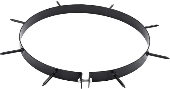 vidaXL - Gras - Aerator - Klem - met - Spikes - 5 - pcs - Ø - 320 - mm - Staal van VidaXL — afbeelding 5