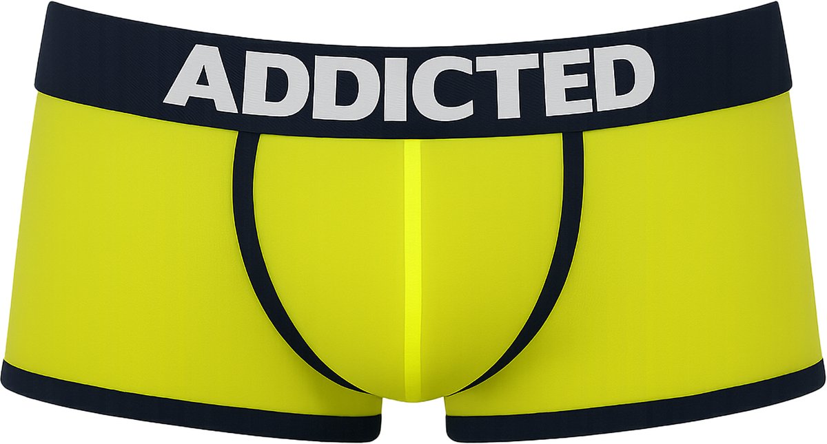 ADDICTED Light Boxer Yellow - MAAT XL - Heren Ondergoed - Boxershort voor Man - Mannen Boxershort