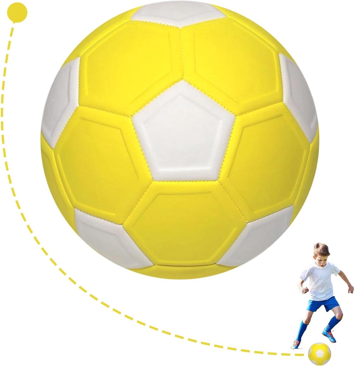 EVA voetbal voor kinderen, duurzame gom-ma bal, perfect cadeau voor voetbalspelletjes en sportieve activiteiten