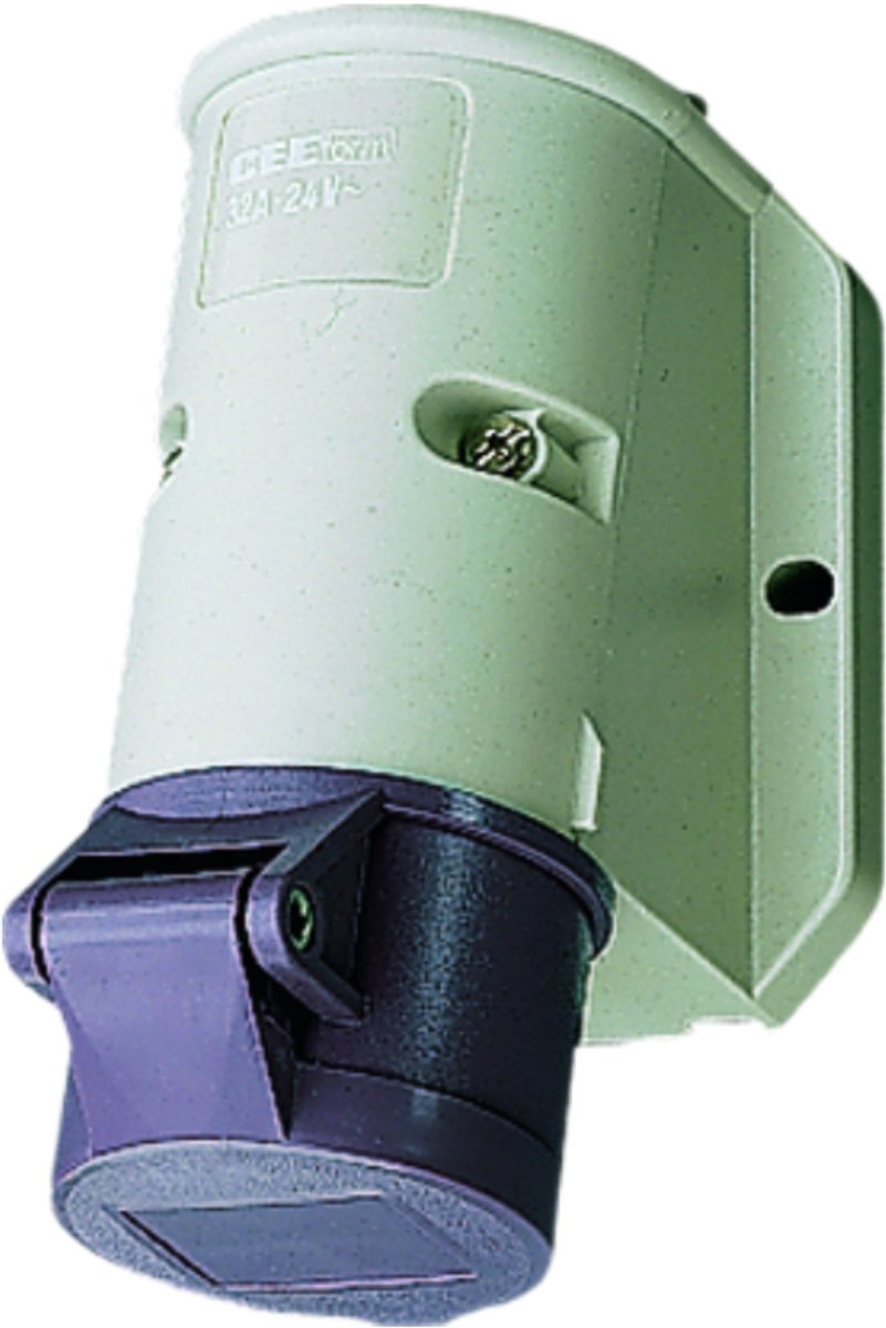 Mennekes cee wandcontactdoos 2-polig 20-25V 32A 0H IP44 (1838)