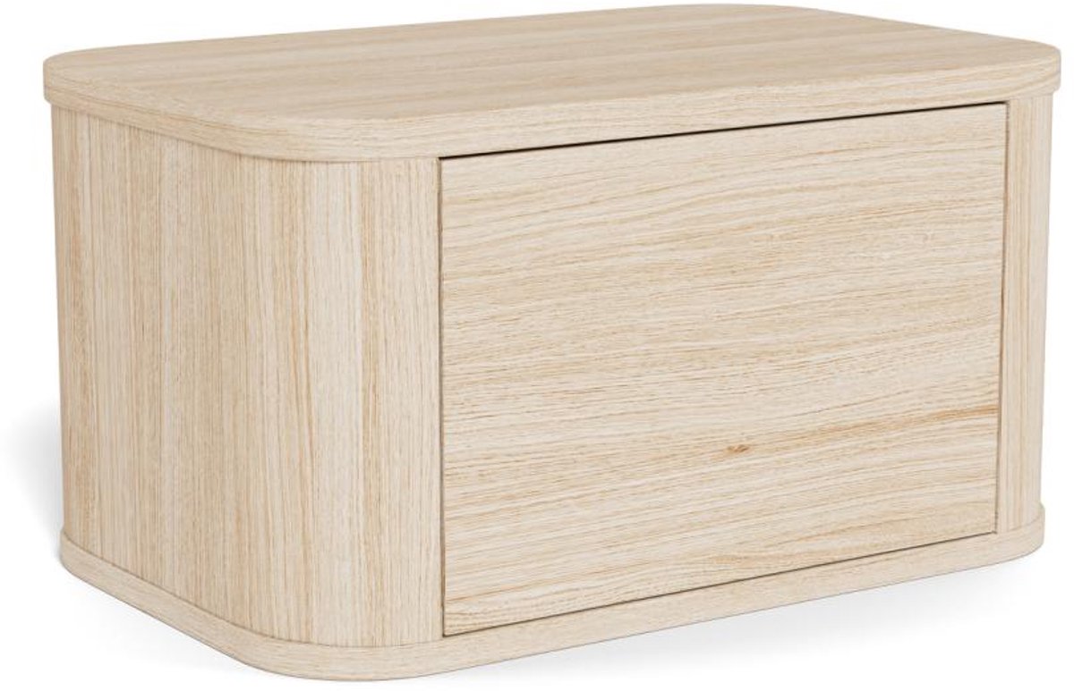 Nachtkastje Sterling Eiken Wit 46cm - Giga Living