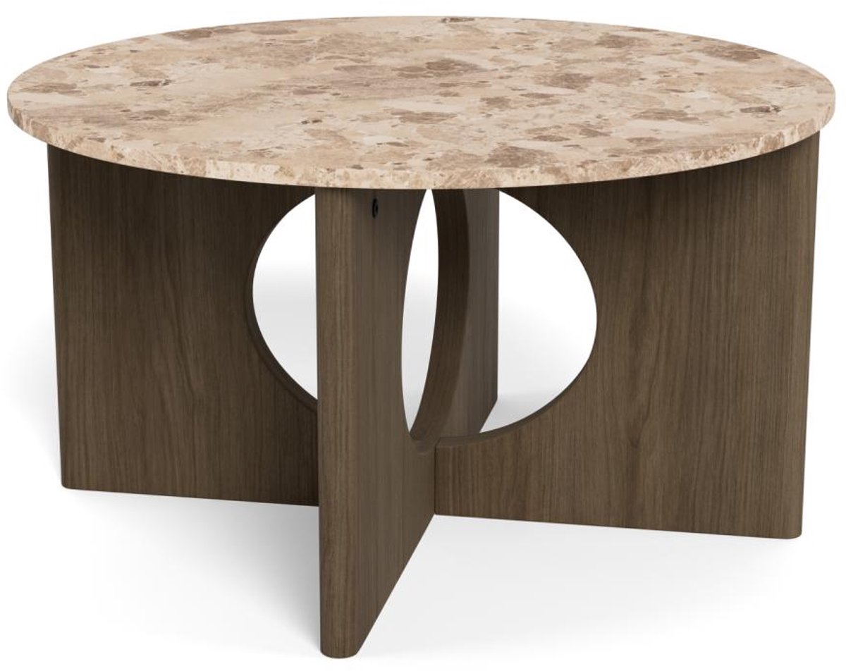 Giga Living Salontafel Cira Marmer Bruin Ø80cm - Giga Living