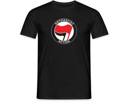 Antifascist Action | Antifa Vlag | Antifascistische T-Shirt Heren