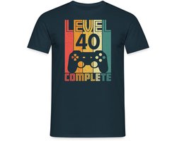 40e Verjaardag | Level 40 Complete | Gamer 40 Jaar T-Shirt Heren