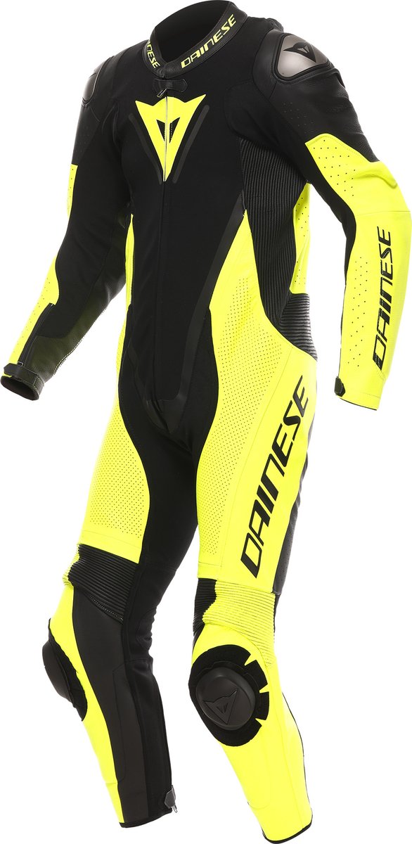 Dainese Demon Sprint geperforeerd eendelig leren motorfietspak -