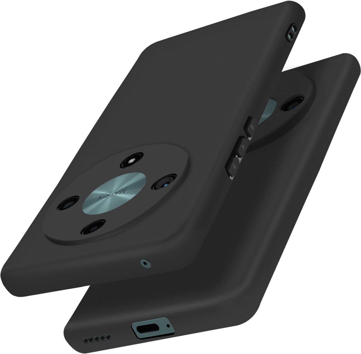 Mayaxess, Hoes voor Honor Magic 6 Lite Flexibele bescherming, Zwart