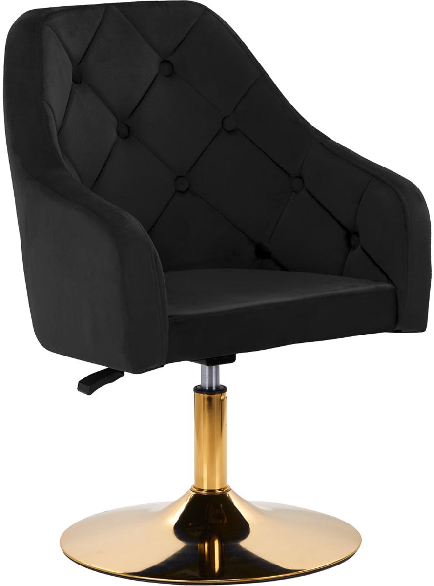 4RICO Draaistoel QSBL14G Ergonomische Fluwelen Bekleding Voor Professionele Nagelstudio En Beauty Salons