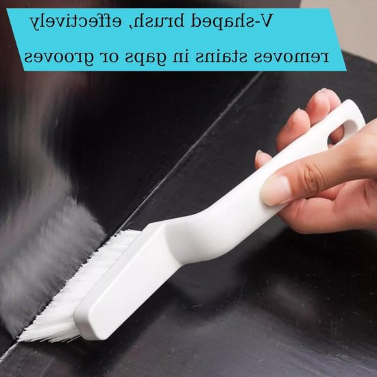 Set van 6 Rigide Schoonmaakborstels voor Tegels, Voegen en Hoeken - Ideaal voor Badkamer, Vloeren en Toegangspunten van Merkloos	 — afbeelding 4