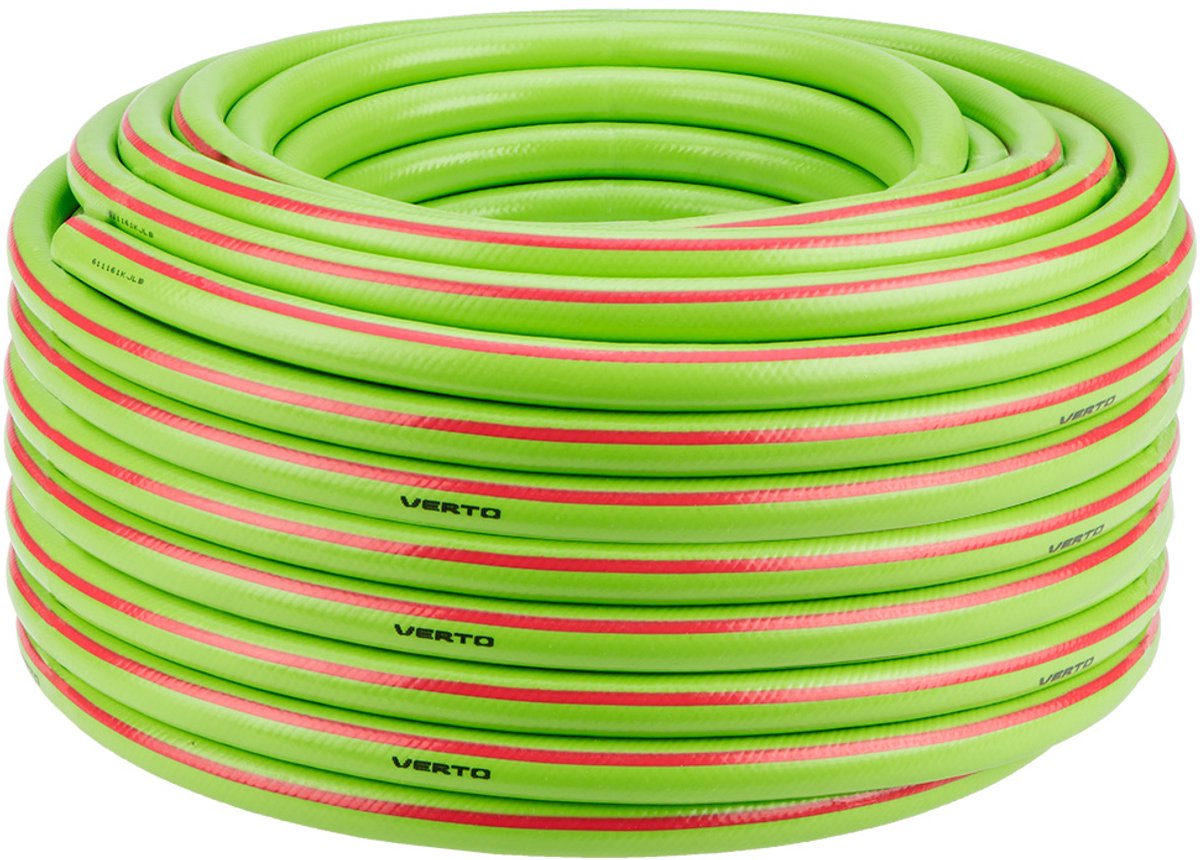 Verto Tuin Slang Pro 3/4 50mtr Gewapende Slang UV Bestendig 25 Bar Anti Alg Laag Flexibel