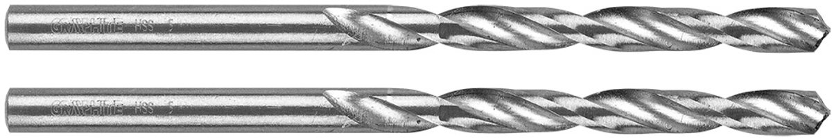 Graphite 54T988 - HSS Metaalboor - 4.5mm - 2 stuks - DIN 338