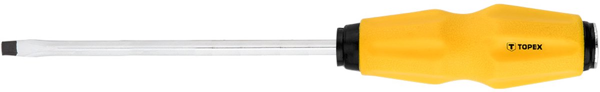 Topex Schroevendraaier - Platte Kop - 6 x 150 mm - Ergonomisch Handvat - Magnetische Punt