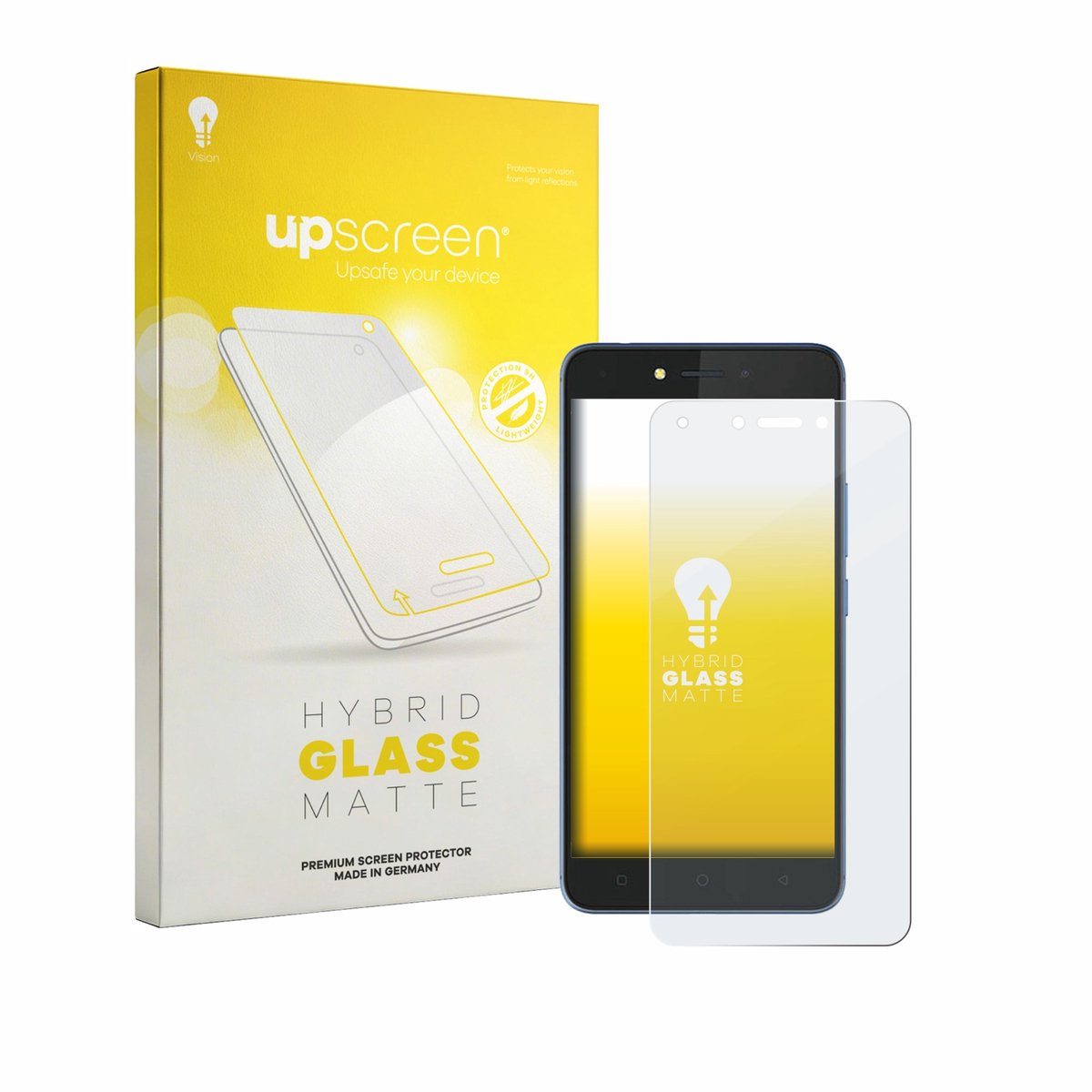 upscreen - Screenprotector voor Tecno Pouvoir 1 - Folie Beschermfolie Beschermglas matte