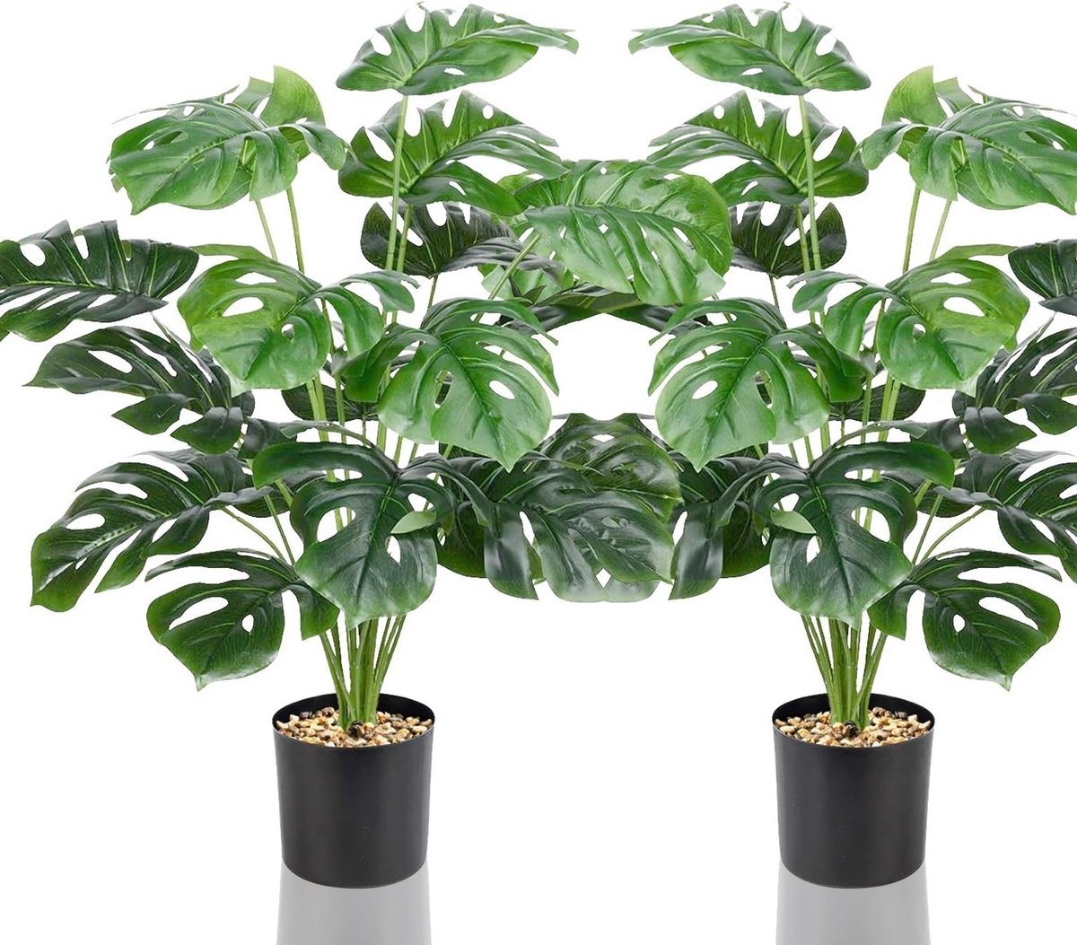 Set van 2 Kunstmatige Decoratieve Bomen 70 cm Hoog voor Binnen en Buiten, Perfect voor Kantoor en Thuis Decoratie