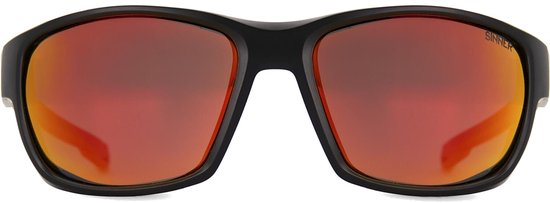 SINNER Nirapi - Zonnebril - Polariserende SINTEC® lenzen - Mat zwart/ rood - Unisex - One size - BIO based frame van Merkloos — afbeelding 2