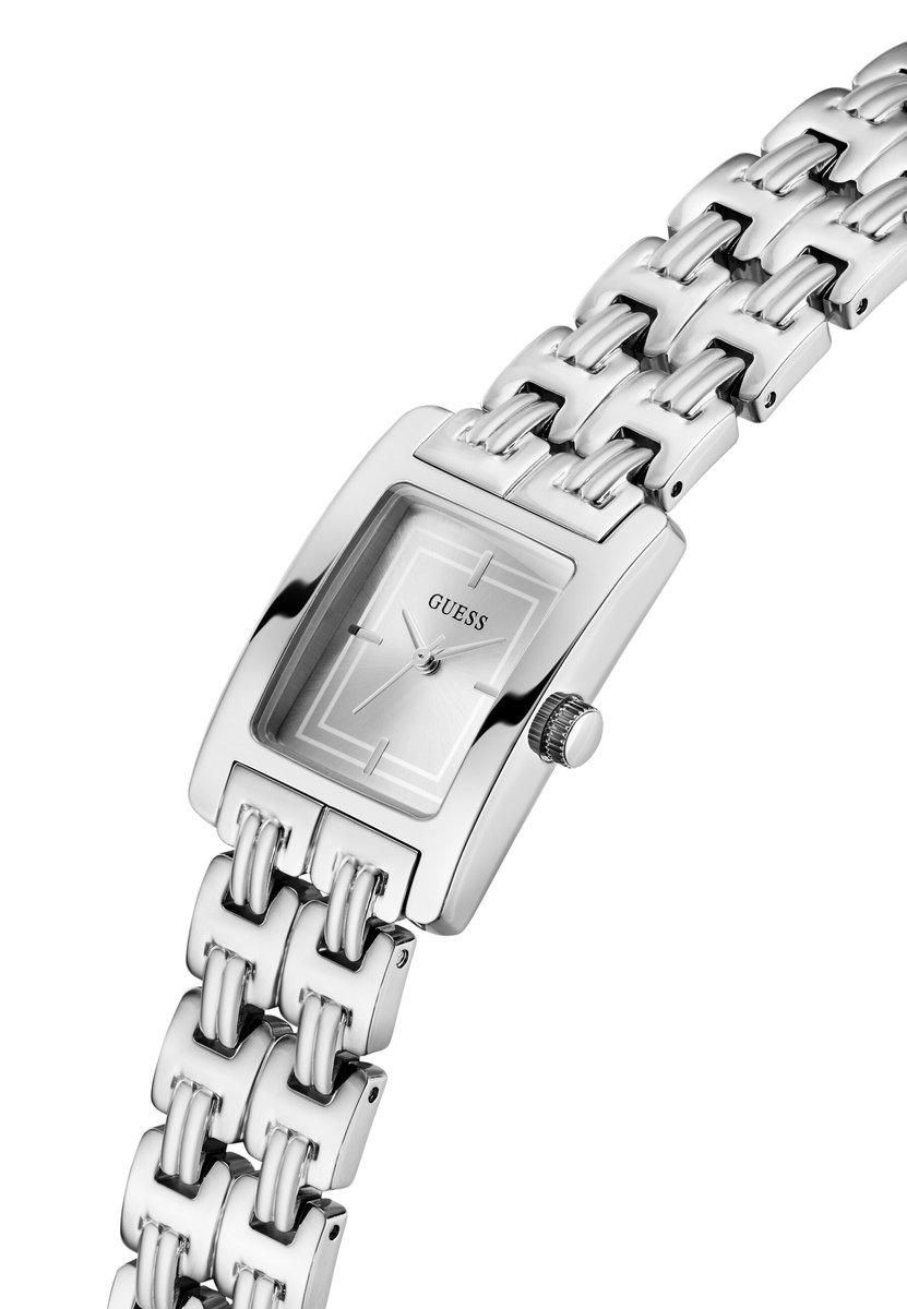 Guess Cove Quartz Analoog Horloge Silver Tone Kast: 100% Roestvrij Staal | Armband: 100% Roestvrij Staal 23 mm GW1026L1, GW1026L2