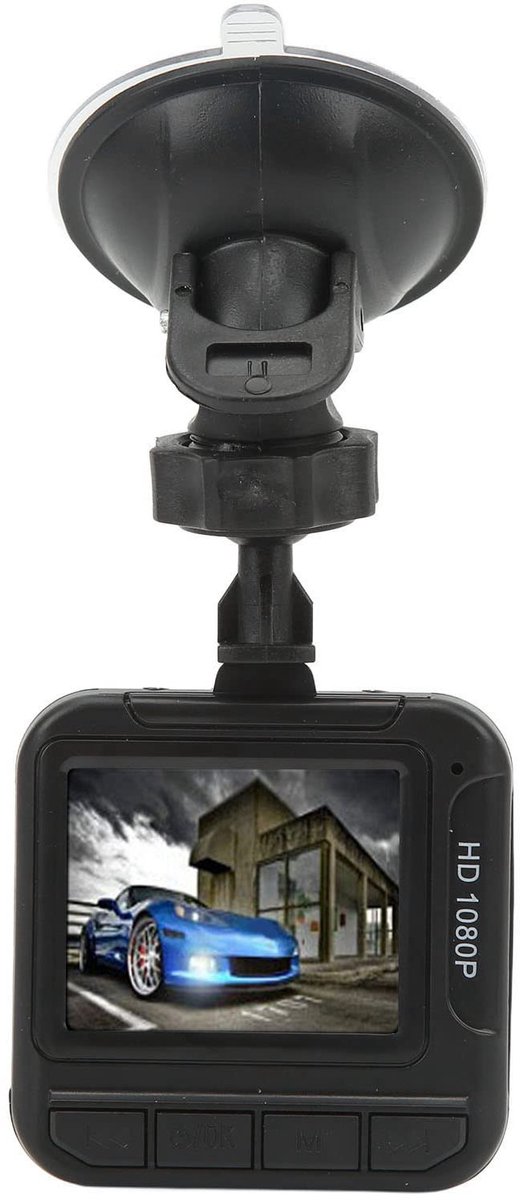 Dailygoods - Dash Cam - 1080P Full HD - Bewegingsdetectie - 1,6 Inch Kleurendisplay - Videorecorder - Geschikt voor Auto, Vrachtwagen, Taxi