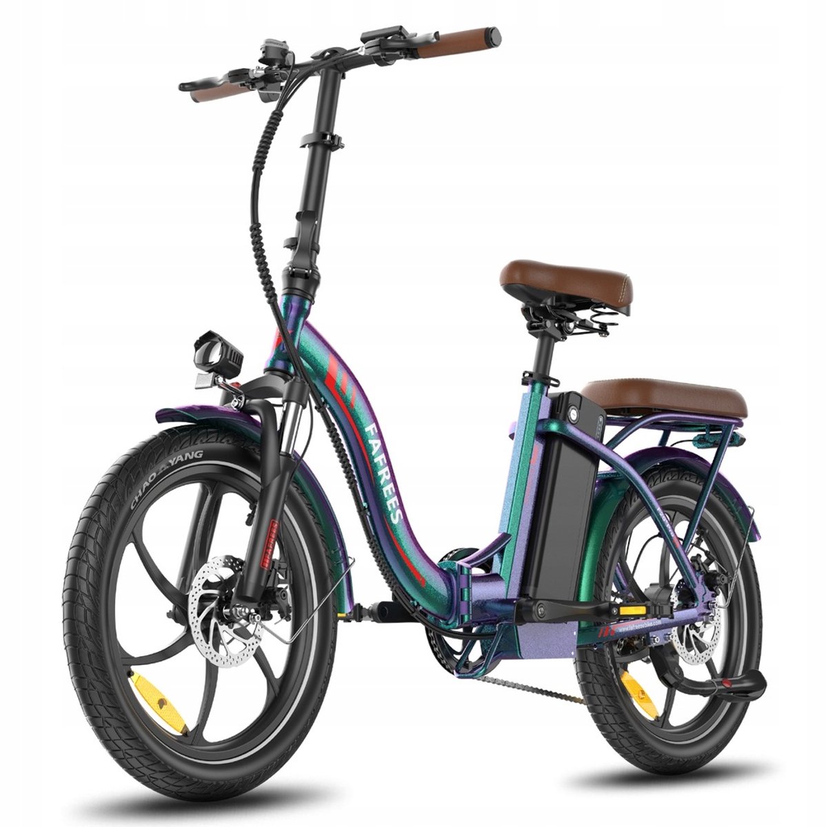 FAFREES F20+ Pro Opvouwbare Elektrische Fiets – 36V 25Ah Accu 120km Bereik 7-Speed Shi o 20x3.0 Banden – Groen