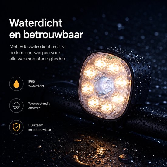 Sounix Fietsverlichting USB oplaadbaar - 8+7 Lichtstanden - IP65 Waterdicht - Voorlicht & Achterlicht - Led Fietslamp - Valbestendig - Koplamp fiets - Fietslampjes - Fietslichten - Zwart van Sounix — afbeelding 5